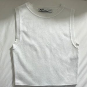 White never worn Zara tank
